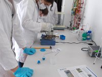 SC 002  5: Mörsern und Mischen des Dielektrikums für den Superkondensator